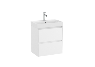 Koupelnová skříňka s umyvadlem Roca ONA 55x64,5x36 cm bílá mat ONA55ZK2ZBM