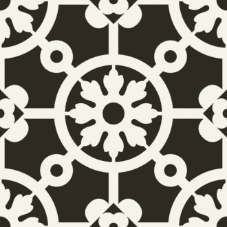 Dlažba Del Conca Paris nero 20x20 cm mat 20PR00YNA