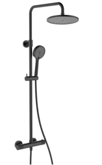 SAT sprch.systém s termostatem,kul. čern SATSSTKC