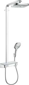 Sprchový systém Hansgrohe Raindance Select E na stěnu s termostatickou baterií chrom 27126000