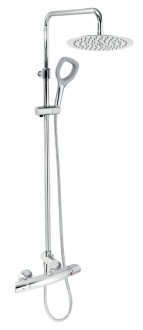 Sprchový systém Novaservis Metalia ECO+ na stěnu s termostatickou baterií chrom SETECO/TER,0