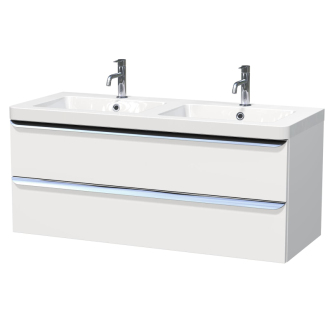 PAVIA dvojum+skř 120cm bí.mat/chrom úch PAVIA3120ZCR