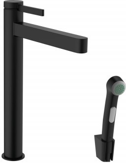Umyvadlová baterie Hansgrohe Finoris s bidetovou sprškou černá 76220670