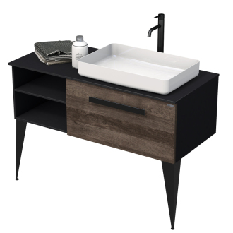 LUXE um.skř.s desk 110 č.bř/dř.lesk P,50 LUXE110PCDLBU50