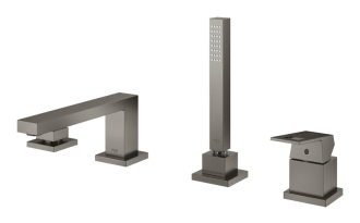 Vanová baterie Grohe Eurocube se sprchovým setem kartáčovaný Hard Graphite 19897AL1
