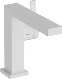 Umyvadlová baterie Hansgrohe Tecturis E s výpustí matná bílá 73023700
