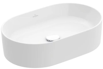 Umyvadlo na desku Villeroy & Boch Collaro 56x36 cm bez otvoru pro baterii, bez přepadu 4A1956R1