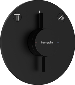 Vanová baterie Hansgrohe DuoTurn S bez podomítkového tělesa matná černá 75418670