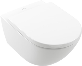 Villeroy & Boch toaleta Subway 3.0, bez okraje, nástěnná, s TwistFlush, White Alpin CeramicPlus; 4670T0R1