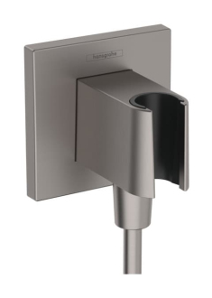 Podomítkový vývod Hansgrohe FixFit E se zpětným ventilem kartáčovaný černý chrom 26889340