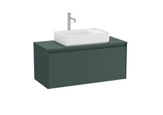 Koupelnová skříňka pod umyvadlo Roca ONA 99,4x44,3x45,7 cm zelená mat ONADESK1001ZZM