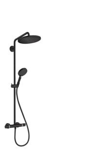 Sprchový systém Hansgrohe Croma-Select s termostatickou baterií matná černá 26891670