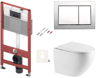 Závěsný wc set do lehkých stěn / předstěnová SAT SIKOTSTOR67412