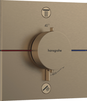 Vanová baterie Hansgrohe ShowerSelect Comfort E bez podomítkového tělesa kartáčovaný bronz 15572140