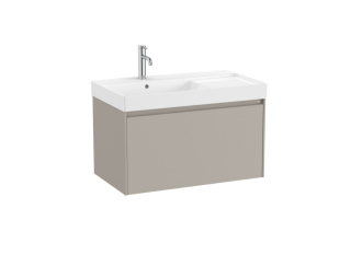 Koupelnová skříňka s umyvadlem Roca Ona 80x50,5x46 cm písková mat ONA801ZPML