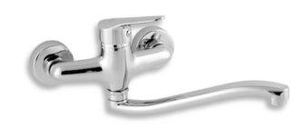 Dřezová baterie Novaservis Titania Iris New s otočným ramínkem 150 mm chrom 94470.0