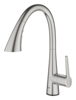 Dřezová baterie Grohe Zedra Touch se senzorem supersteel 30219DC2