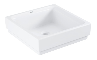 Umyvadlo na desku Grohe Cube Ceramic 40x40 cm alpská bílá bez otvoru pro baterii 3948200H