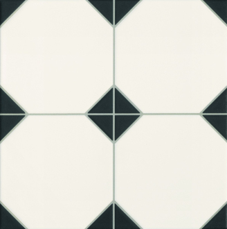 Dlažba Realonda Octagon black 33x33 cm mat OCTAGONBK