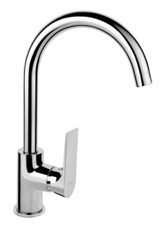 Dřezová baterie Novaservis Algeo Square s otočným ramínkem chrom 82713,0