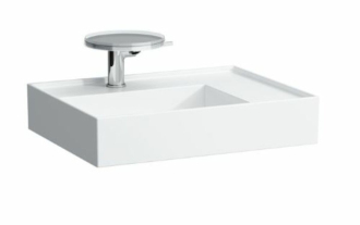 Umyvadlo Laufen Kartell By Laufen 60x46 cm otvor pro baterii, bez přepadu H8103340001111