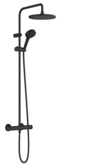 Sprchový systém Hansgrohe Vernis Blend na stěnu s termostatickou baterií matná černá 26426670
