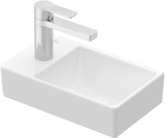 Umývátko Villeroy & Boch Avento 36x22 cm otvor pro baterii vlevo alpská bílá 43003R01