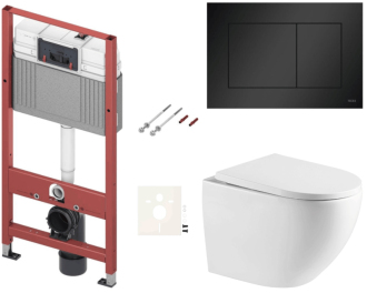 Závěsný wc set do lehkých stěn / předstěnová SAT SIKOTSTOR67414