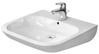 Umyvadlo Duravit D-Code 60x55,5 cm otvor pro baterii uprostřed 23126000002