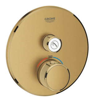 Sprchová baterie Grohe Grohtherm SmartControl bez podomítkového tělesa Brushed Cool Sunrise 29118GN0