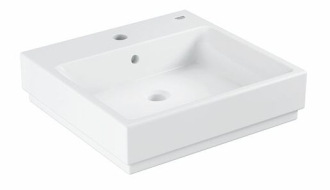 Grohe Cube Ceramic Umyvadlo s přepadem, 500x490 mm, PureGuard, alpská bílá 3947400H