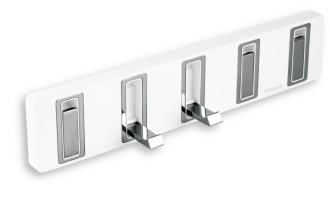 Háček Novaservis Yacore bílá/chrom 65543.4