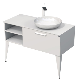 LUXE um.skř. s deskou 110cm bí.mat/krion LUXE110PBMBU