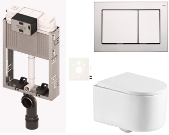 Závěsný wc set k zazdění  SAT SIKOTZREX72CR