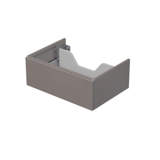 Koupelnová skříňka pod desku s 1 zásuvkou Naturel Ratio 70x26x50 cm basalto lesk ZB701Z26PU.A2496