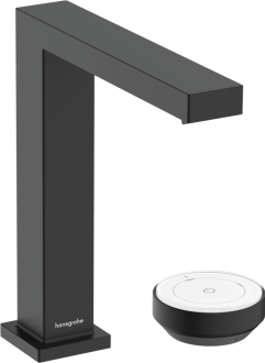 Umyvadlová baterie Hansgrohe Tecturis E s výpustí matná černá 73053670