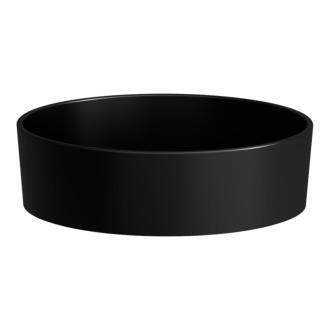 Umyvadlo na desku Laufen Kartell By Laufen 42x42 cm černá mat bez otvoru pro baterii, bez přepadu H8123317161121