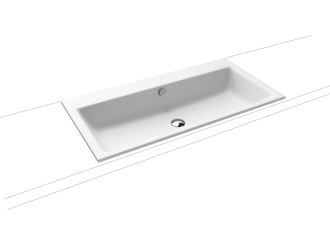 Zápustné umyvadlo Kaldewei Puro 3152 90x46 cm alpská bílá bez otvoru pro baterii 900206003001