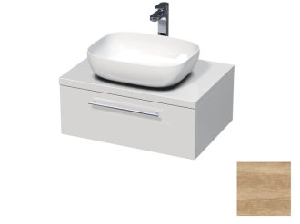 Koupelnová skříňka pod umyvadlo na desku Naturel Ratio 70x29,6x50 cm dub Nebraska přírodní ND701Z26.31