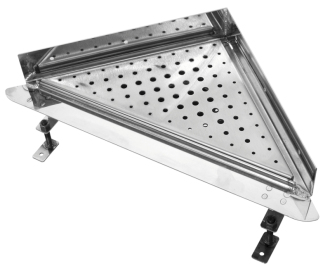 Rohový odtokový žlab 30x30 cm nerez ZLABROH