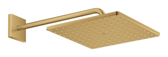 Hlavová sprcha Grohe Rainshower Cube na stěnu včetně sprchového ramena kartáčovaný Cool Sunrise 26564GN0