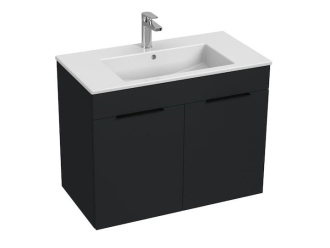 Koupelnová skříňka s umyvadlem Jika Cube 80x43x62,2 cm antracit mat H4537521763521