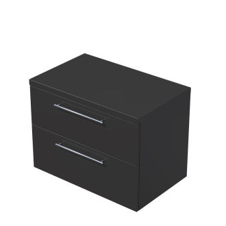 Koupelnová skříňka pod umyvadlo na desku Naturel Ratio 80x59,6x50 cm antracit lesk ND802Z56.A0076
