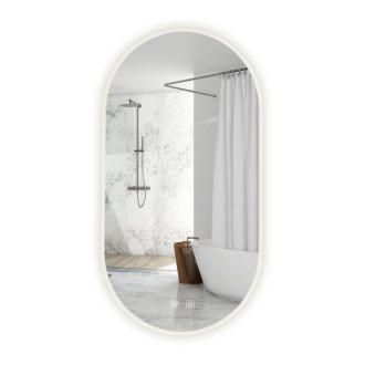REA Zrcadlo LED EGG 60x80cm HOM-05523