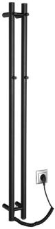 PAPINADO elektrický sušák ručníků 109x1200mm, 40W, černá mat ER340