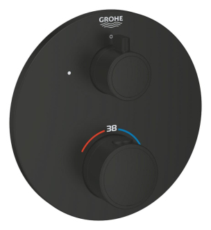 Sprchová baterie Grohe Grohtherm bez podomítkového tělesa černá matná 1022122430