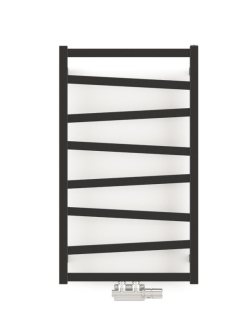 Radiátor kombinovaný House Level ZET 85,8x50 cm matná černá HLZE085050S905SP