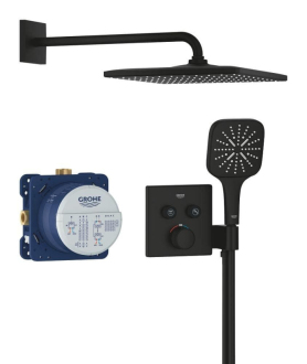 Sprchový systém Grohe Grohtherm Smartcontrol včetně podomítkového tělesa phantom black 34865KF0