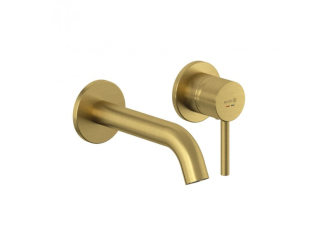 KLUDI-BOZZ Podomítková umyvadlová dvouotvorová baterie, kartáčovaná zlatá 38244N076