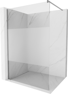 Mexen Kioto Walk-in sprchová stěna 80x200, transp./frost 8, kartáč. kov 800-080-101-95-35